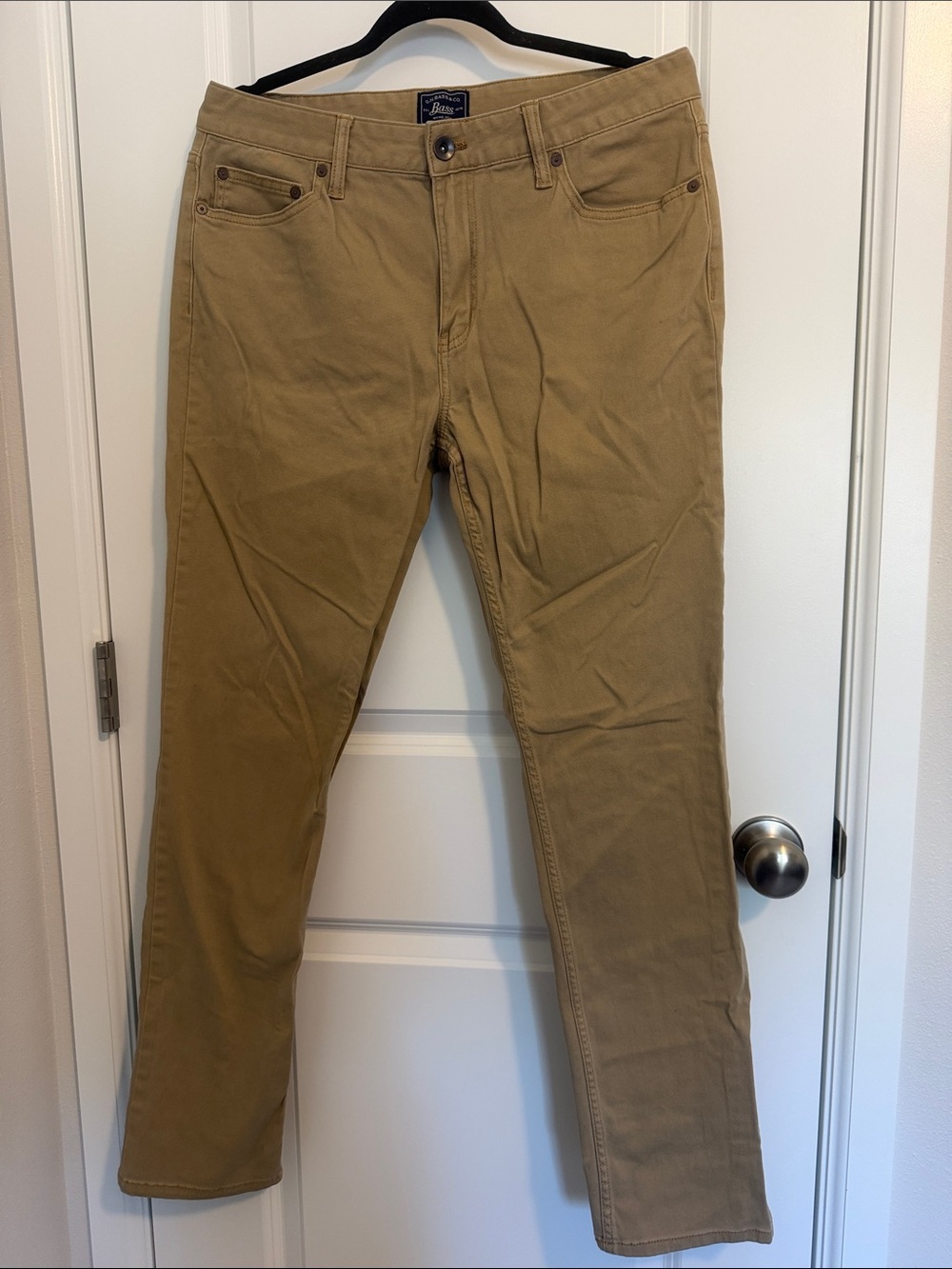 G.H. Bass & Co. Khaki Cotton Blend Pants - Beige